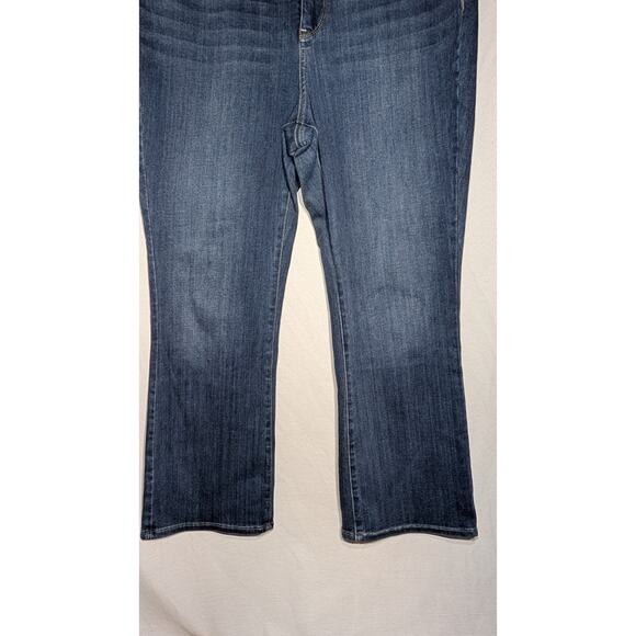 NYDJ Womens Slim Bootcut Ankle Jeans Sz 12 Lift X Tuck Stretch Cropped - Picture 3 of 5